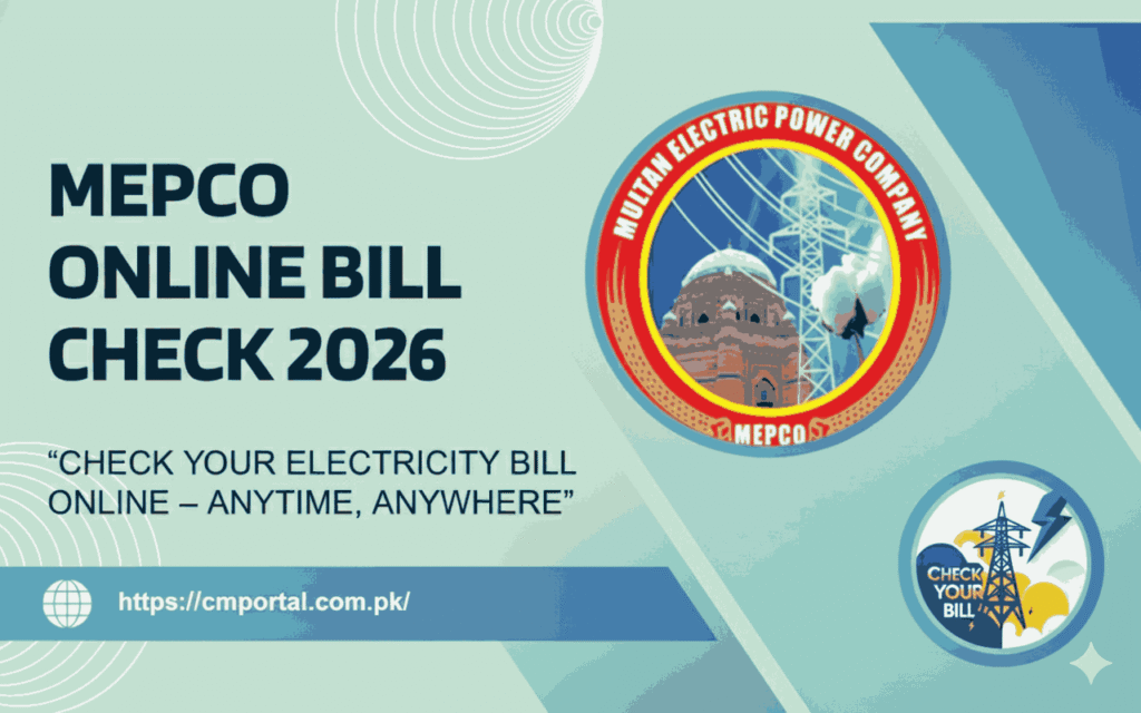 MEPCO ONLINE BILL CHECK